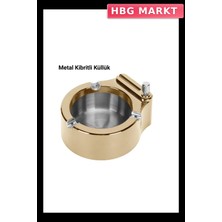 HBG Markt Dekoratif Çakmaklı Küllük Paslanmaz Metal