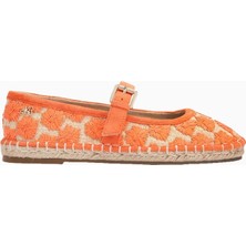 Kurt Geiger Noma Raffia Çiçek Detaylı Mary Jane Kadın Babet