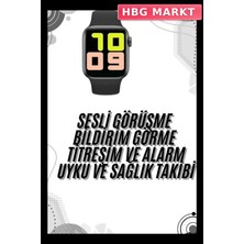 HBG Markt Mey Ithalat® Yeni Nesil En Çok Tercih Edilen Akıllı Saat Müzik Dinleme Tema Değiştirme Çağrı Cevaplama