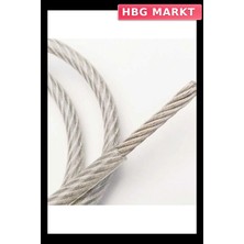 HBG Markt Mey Ithalat® Izoleli Çelik Halat 2 mm 10 Metre