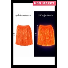 HBG Markt Neon Turuncu Hawaii Eteği Parti ve Eğlence Için
