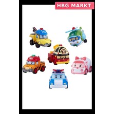 HBG Markt Mey Ithalat® Robocar Poli Gogo Rescue Deluxe 6'lı Set