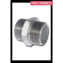 HBG Markt 1 1/2 Inç Galvanizli Dişli Bağlantı Parçası