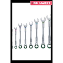 HBG Markt Bosch Cıcırlı Kombine Anahtar Seti 8 Parça 1/4 Inç