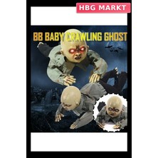 HBG Markt Ses ve Dokunmaya Tepki Veren Sürünen Korku Dekor Maskesi