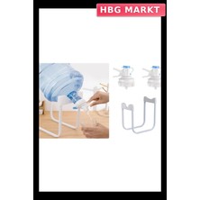 HBG Markt Mey Ithalat® Damacana Musluk Başlığı ve Metal Ayak Stand Seti