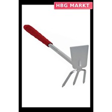 HBG Markt Maxgarden El Çapası Saplı Küçük Tarla Bahçe Çapası 3 Dişli 32 cm