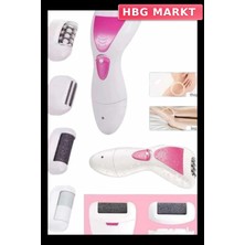 HBG Markt Mey Ithalat® 4 Başlıklı Bakım Cihazı Epilatör Tüy Alma Makinesi Topuk Törpüsü