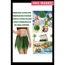 HBG Markt Tropikal Esintili Hawaii Yapraklı Parti Eteği (Yetişkin Boy)