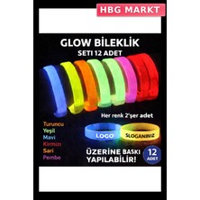 HBG Markt Glow Bileklik Kalın Set Etkinlik ve Organizasyonlar Için