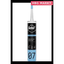 HBG Markt Mey Ithalat® Selsil 07 Akvaryum Silikonu Şeffaf 280 ml