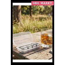HBG Markt Maşalı Çelik Buz Küpleri Seti (4 Parça)