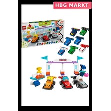 HBG Markt Mey Ithalat® 10445   Duplo F1 Takımı Yarış Arabaları ve Sürücüleri 70  parça +2AŞ