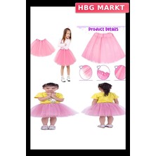 HBG Markt Mey Ithalat® Pembe Renk Tütü Etek Bale Eteği Gösteri Eteği Çocuk Bebek Boy