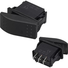 Canarino Powermaster Sembolsüz Işıksız Yaylı 3 Pinli On-Off 12-24V Marin Switch