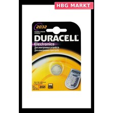 HBG Markt Mey Ithalat® Duracell Cr 2032 Lityım Pil 3 Volt