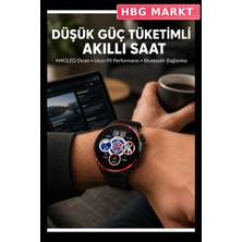 HBG Markt Akıllı Saat, Amoled Ekranlı, 360X360 Çözünürlük, Spor ve Günlük Kullanım