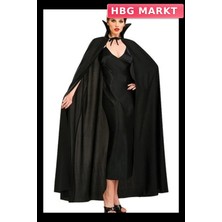 HBG Markt Mey Ithalat® Siyah Renk Yakalı Halloween Pelerini 120 cm