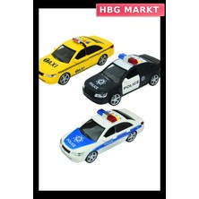 HBG Markt Mey Ithalat®  1:16 Sesli Işıklı Polis ve Taksi
