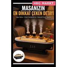 HBG Markt Ortam Işıklı Gemi Tasarım Hava Nemlendirici Difüzör 7 Renk