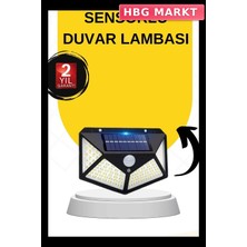 HBG Markt Mey Ithalat® Güneş Enerjili Bahçe Lambası 100 LED Bahçe Lambası Bahçe Aydınlatma