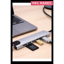HBG Markt Çok Fonksiyonlu Type-C Hub HDMI Çıkışlı Pratik