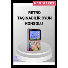 HBG Markt Retro Oyun Konsolu 3.0 Inç Renkli Ekran, 500 Oyun