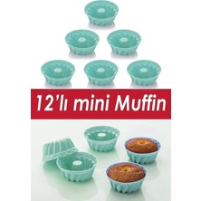 Moontime Alaçatı 12'li Silikon Klasik Kek Kalıbı FMA08105