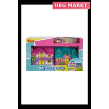 HBG Markt Mey Ithalat® 2079  2 Katlı Büyük Ev Oyun Seti Villa