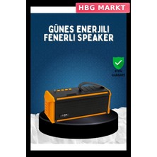 HBG Markt Mey Ithalat® J-Ipox P520 Bluetooth Hoparlör 8W Güçlü Ses Solar Şarj Fm Radyo