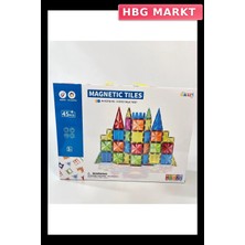 HBG Markt Magnet Yıldız Elmas Seri Bloklar 45 Parça Eğitici Oyuncak