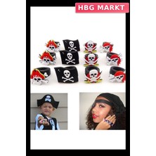 HBG Markt Mey Ithalat® Kuru Kafa Şekilli Çocuk Uyumlu Plastik Korsan Yüzüğü