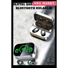 HBG Markt Mey Ithalat® Bluetooth Kulaklık Çift Telefon Desteği ve Suya Dayanıklı Powerbankli