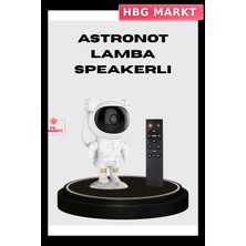 HBG Markt Mey Ithalat® 8 Efektli Astronot Galaxy Projektör Uzaktan Kumandalı LED Gece Lambası