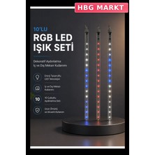 HBG Markt 10'lu LED Meteor Yağmur Işığı Seti Dekoratif Aydınlatma
