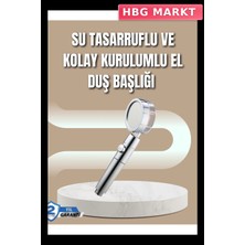 HBG Markt Pratik Kurulumlu Evrensel Duş Başlığı