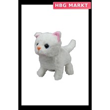 HBG Markt Sesli ve Hareketli Peluş Evcil Kedi Oyuncak