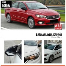Moontime Alaçatı Fiat Egea Yarasa Ayna Kapağı Piano Black Parlak Siyah