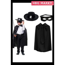 HBG Markt Mey Ithalat®  Pelerini Şapkası ve Maske Seti Çocuk Boy