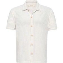S13 Store Polo Yaka Örme Kısa Kollu Erkek Gömlek