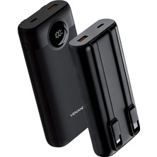 Venandin PWB20D1 20.000 Mah Magsafe Uyumlu Powerbank – 22,5W Kablolu Hızlı Şarj, Qc 3.0, Manyetik Kablosuz Şarj, Dijital Ekran