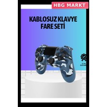 HBG Markt Kablosuz Oyun Kolu Ps4 Yüksek Performanslı Titreşimli