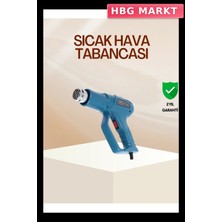 HBG Markt 2000W Seramik Rezistanslı Isı Tabancası 380°C ve 500°C Ayar