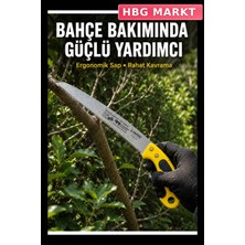 HBG Markt Özel Diş Profilli Bahçe Testeresi Dal ve Ahşap Kesimi Için