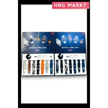 HBG Markt Şık Siyah Akıllı Saat Düz Cam Tasarım