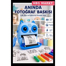 HBG Markt Çocuklar Için Termal Baskı Fotoğraf Makinesi Seti