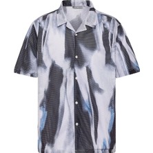 S13 Store Desenli Fitilli Oversize Gömlek