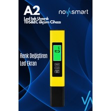 Novasmart Nv-A2 Tds & Ec Ölçer – Kırmızı/yeşil LED Uyarılı Dijital Su Kalitesi Ölçüm Cihazı