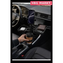 HBG Markt Çok Amaçlı Araç Organizeri Telefon Tutuculu Bardaklık Saklama Alanlı
