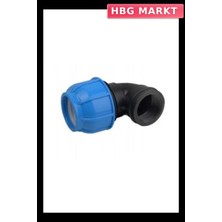 HBG Markt Mey Ithalat® Poelsan Mavi 50X1 1/2 Kaplin Dişi Dirsek